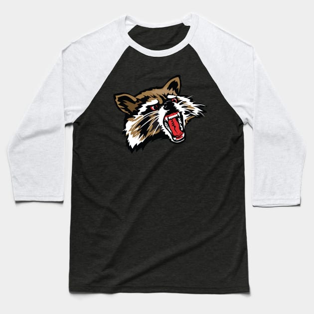 Raccoon Baseball T-Shirt by LaughingDevil